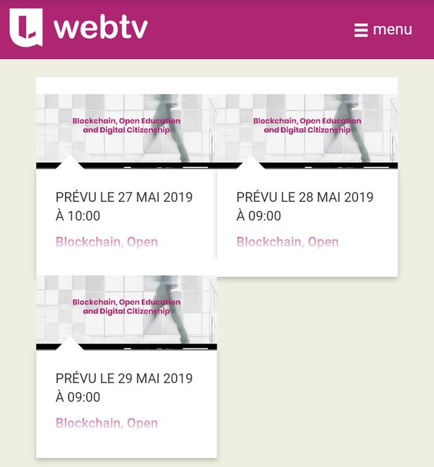 BertrandMocquet's tweet image. #BlockchainEducation le live c'est toujours ici webtv.univ-lille.fr/lives