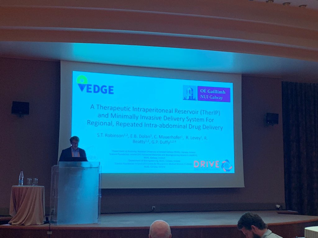 Eimear Dolan (@eimearbdolan) on Twitter photo <a href="/scrobtweets/">Scott Robinson</a> doing a great job presenting exciting work on a therapeutic intraperitoneal reservoir and minimally invasive delivery system as part of <a href="/DRIVE4diabetes/">DRIVE 4 diabetes</a> #TermisEU2019 <a href="/scrobtweets/">Scott Robinson</a> doing a great job presenting exciting work on a therapeutic intraperitoneal reservoir and minimally invasive delivery system as part of <a href="/DRIVE4diabetes/">DRIVE 4 diabetes</a> #TermisEU2019