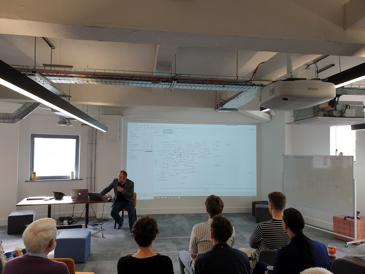 StevenPears's tweet image. Using Tableau to look at gig sets this morning at #TechFast