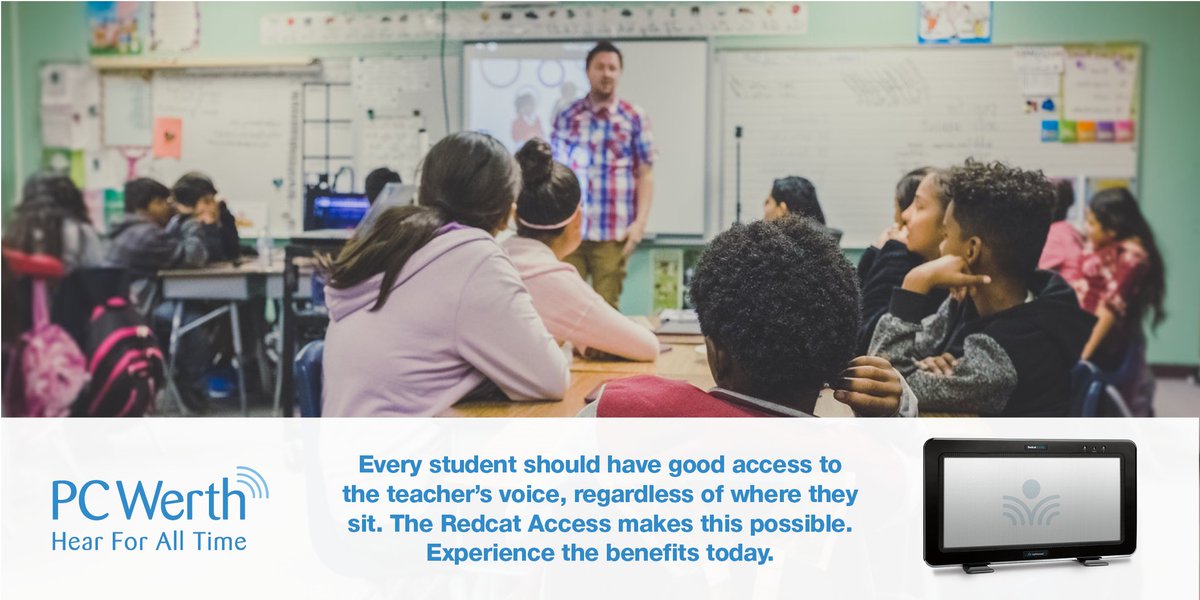 Every student should have good access to the teacher’s voice, regardless of where they sit, or other conditions they may have. The #RedcatAccess makes this possible, experience the benefits today – mailchi.mp/pcwerth/redcat…