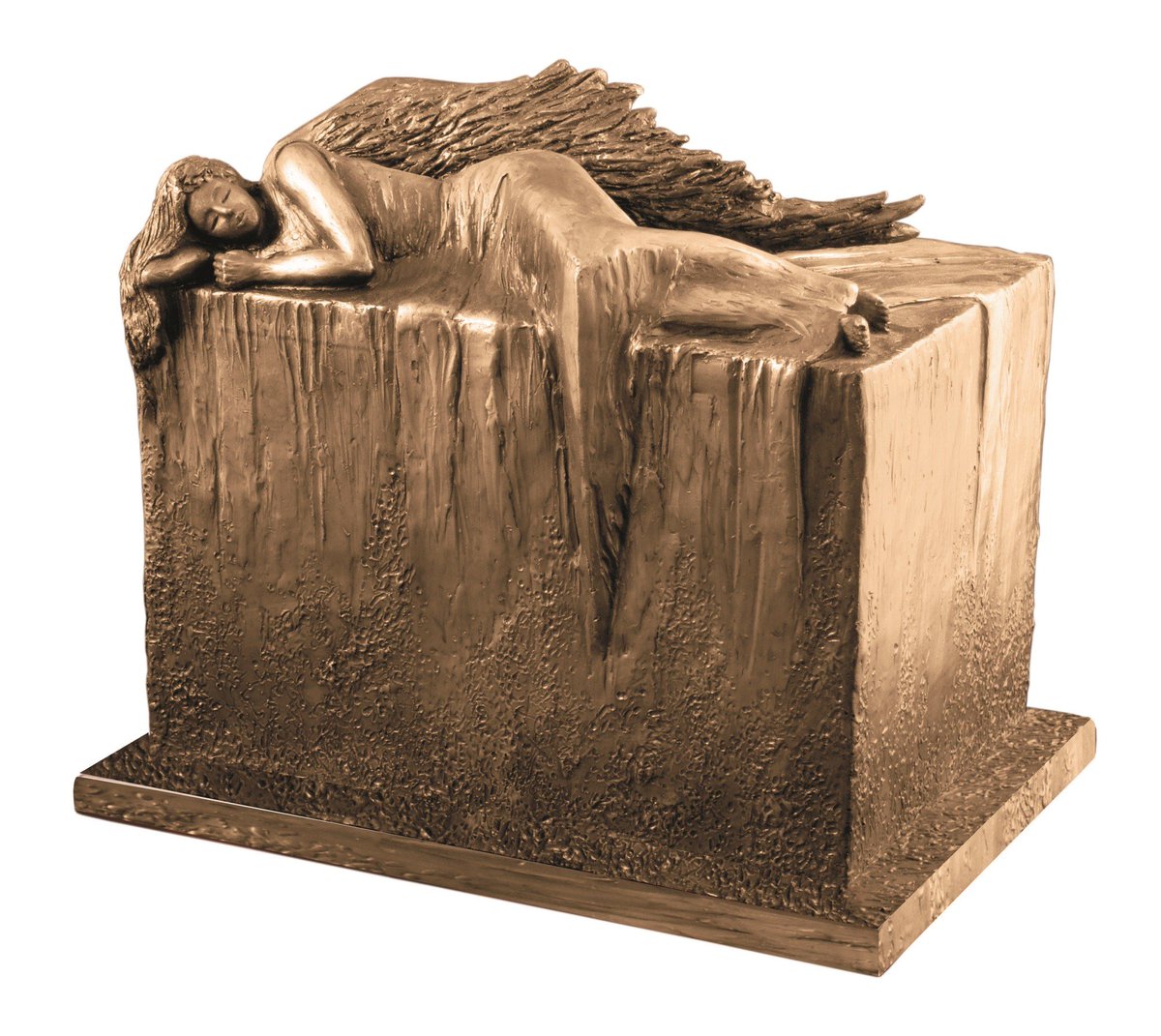 👼This stunning 'Angel at Rest' double urn is weather-proof, holding a capacity of 6L of ashes. It is perfect if you want to keep your loved ones ashes' together, either in your home or in the garden. Get in touch with your local funeral director to order from us #WeatherproofUrn
