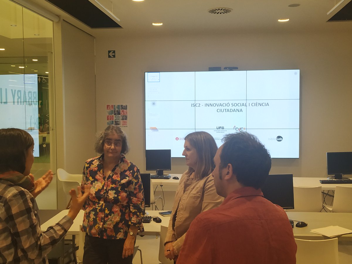 Bon dia! 🌞Seguim compartint idees del projecte ISC2 BiblioLab amb els responsables de les <a href="/bibliotequesUAB/">Biblioteques UAB</a> i dels <a href="/UABOpenLabs/">UABOpenLabs</a>. #BiblioLabXBM #InnovacióSocial #Ciènciaciutadana <a href="/bibliotequesSBD/">biblioteques de Sabadell</a> <a href="/LibraryLivLab/">Library Living Lab</a> <a href="/bibcerdanyola/">Biblioteca Central de Cerdanyola</a> <a href="/bibliotequesXBM/">BibliotequesXBM</a>