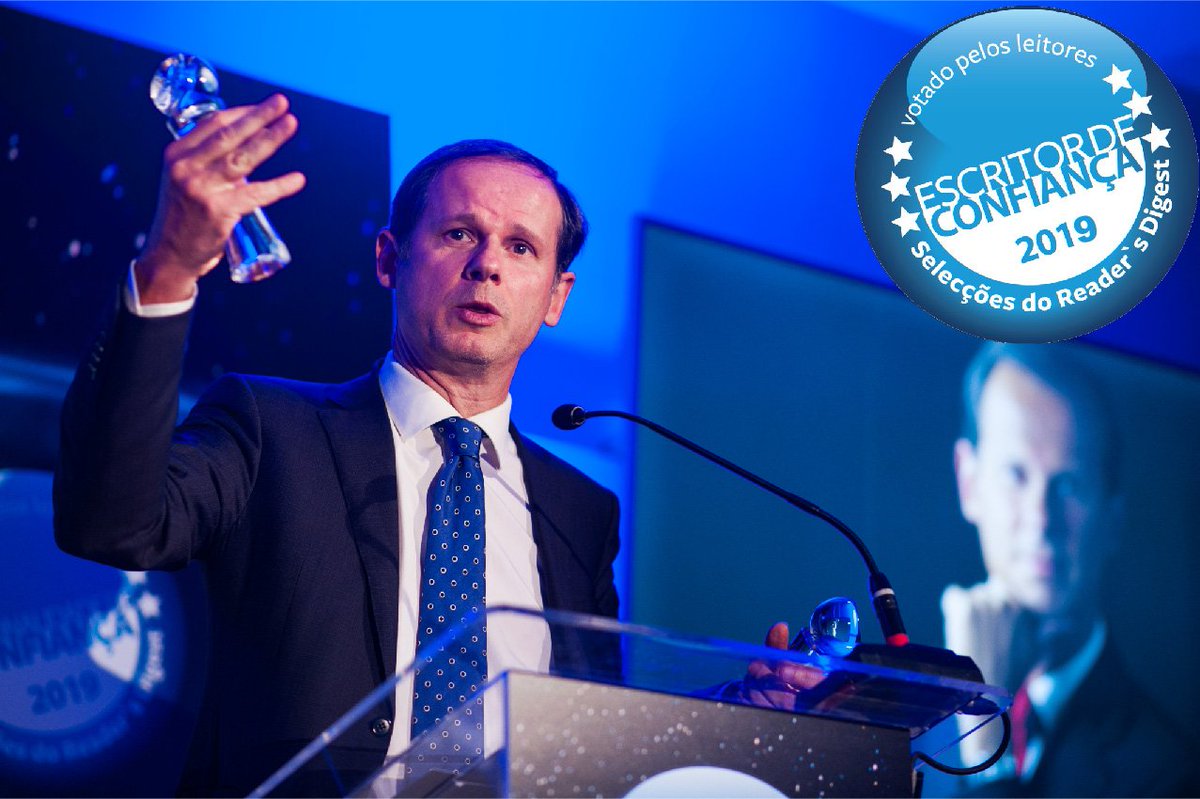 #ReadersDigest #Prix
Pour la huitième année consécutive, <a href="/J_R_dosSantos/">José Rodrigues Dos Santos</a>  est élu par les lecteurs le meilleur auteur de romans du Portugal et reçoit le prix Reader’s Digest 2019 !