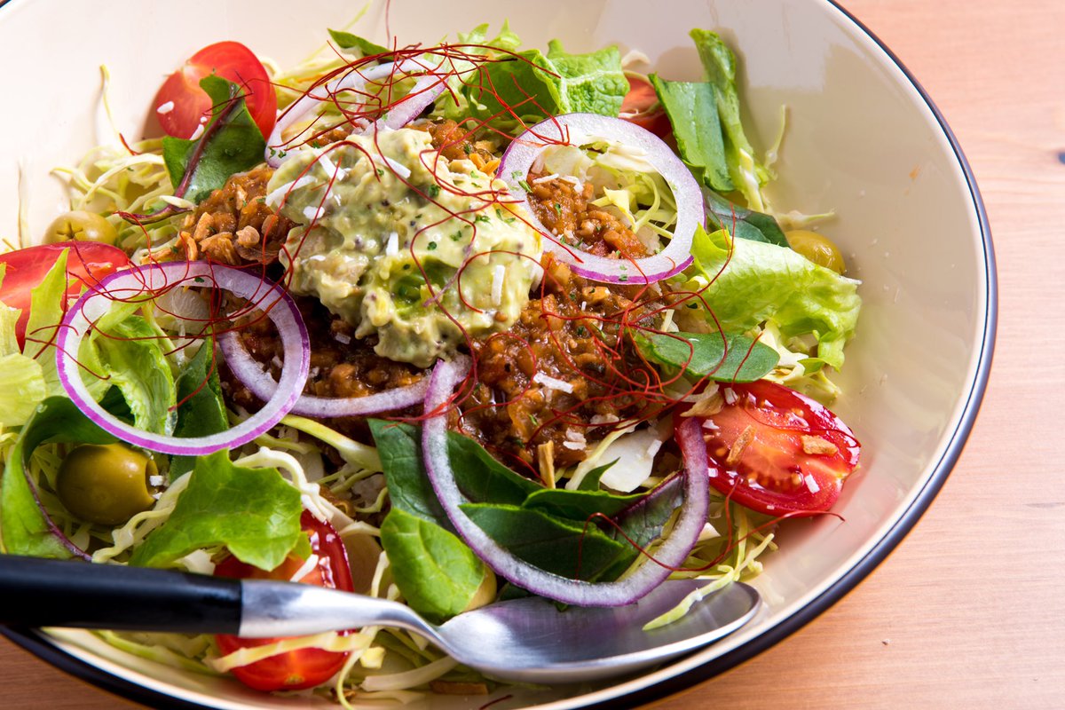 ベジキッチン グーグー ベジタコライス ベジミートソースで仕上げたたっぷり野菜のタコライス 辛さは控えめに お子様も召し上がれます 良く混ぜて食べるのがオススメ 提供時間 All Time ランチタイムはスープ付き Vegan マクロビ