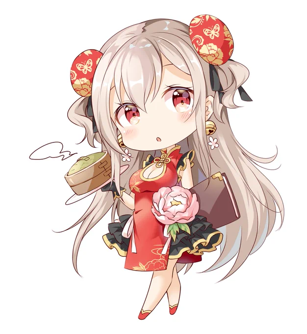 チャイナ服ちゃん描きました!
今回はデフォルメもセットにしてみました✨
#オリジナル 