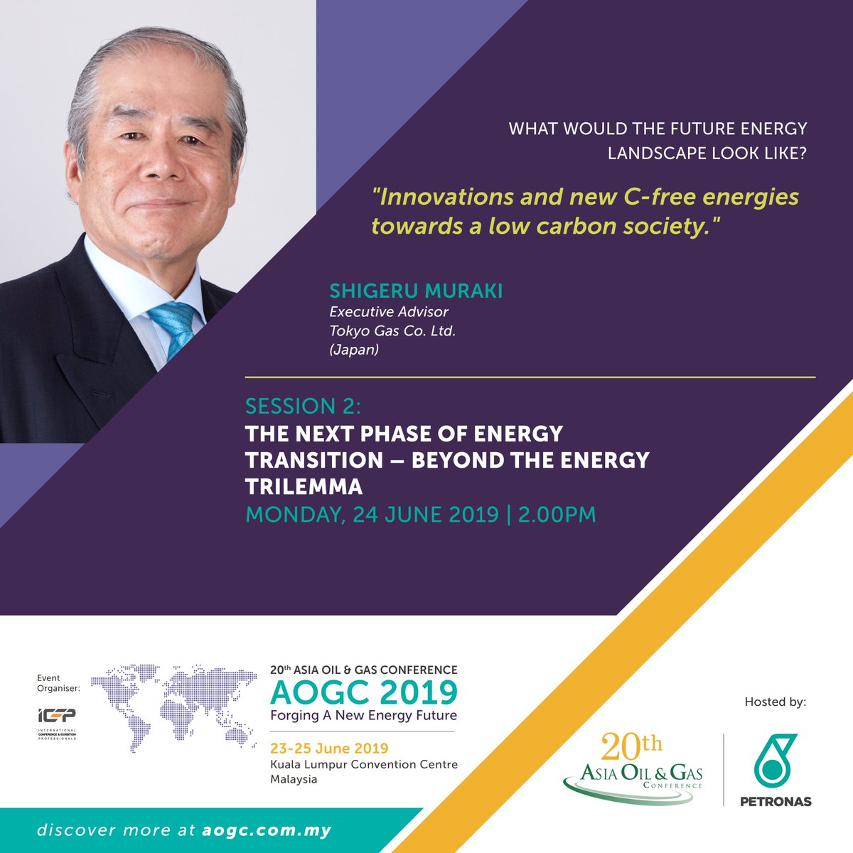 aogcofficial's tweet photo. How would technology and innovation transform the energy landscape?
#exhibition #conference #oil #gas #energy #aogc2019 https://t.co/BuddnwH9zl