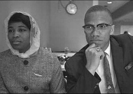 Happy birthday Dr Betty Shabazz with husband Malcolm X 