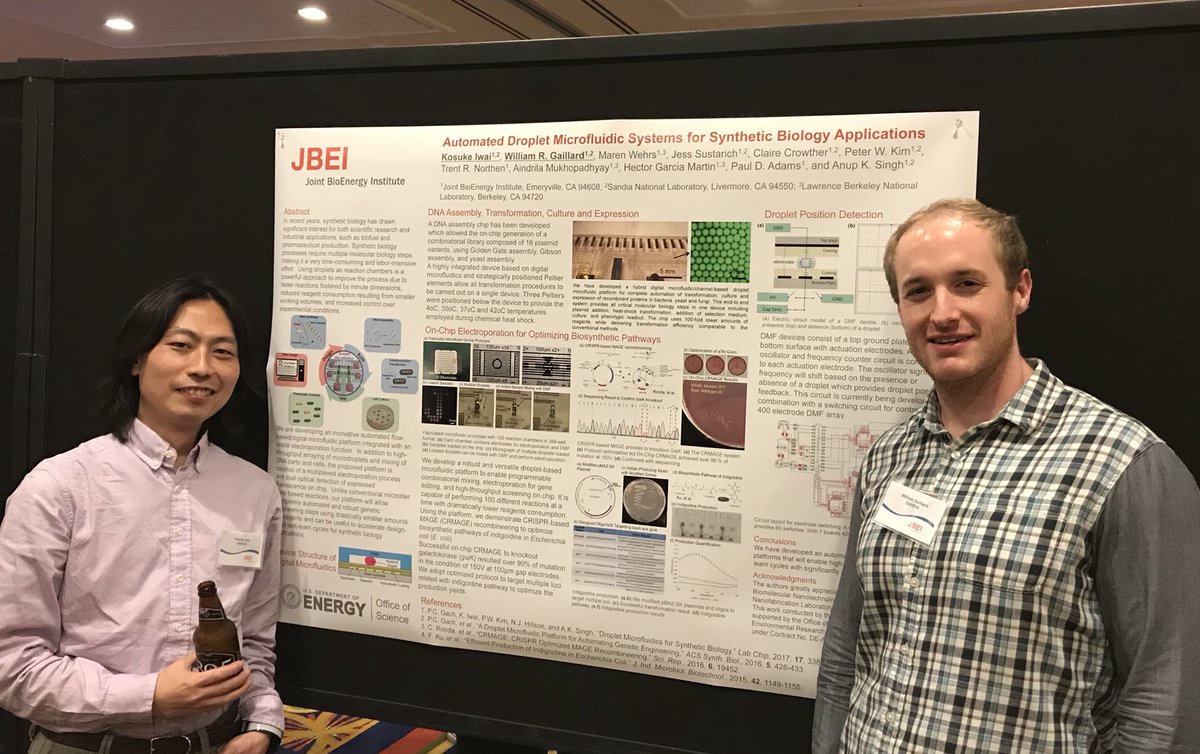 Day 1 of #JBEIannualmeeting is still in progress with an energetic poster presentation! #BioenergyResearch #TeamScience