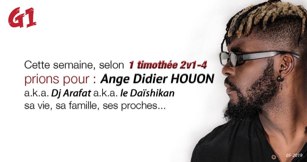 G1inChrist's tweet photo. Cette semaine, selon 1 Timothée 2v1-4, ensemble prions pour Ange Didier HOUON  @yorobo86  a.k.a. DJ Arafat a.k.a. le Daïshikan, sa vie, sa famille, ses proches. #1tim2v1_4 #prions_pour #le_daishikan #Dj_arafat #g1 #g1inchrist https://t.co/uZ05vgrQfV