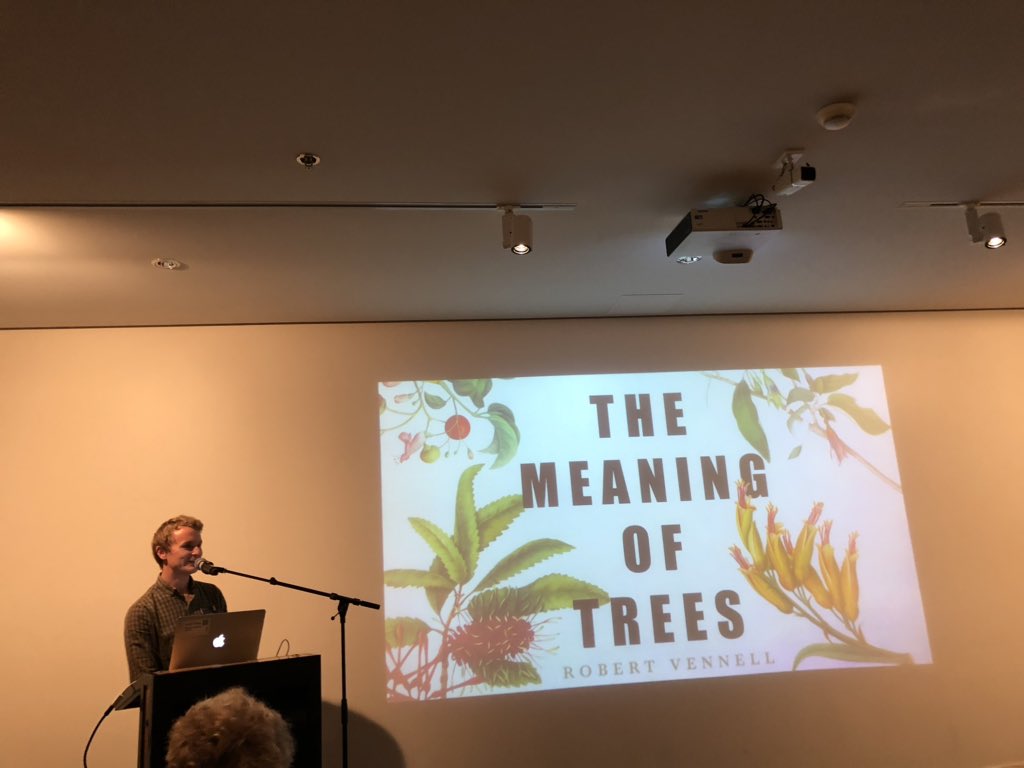 #themeaningoftrees book launch with the magnificent @RobertVennell Plants, natural history, medicine, Mātauranga Māori. @aucklandmuseum
