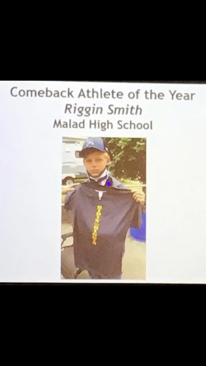 Malad High School Athletics (@maladhsdragons) on Twitter photo My man!!! <a href="/Rigginsmith1/">Riggin smith</a> <a href="/IdahoStateJ/">Idaho State Journal</a> Comeback Athlete of the Year baby!! Proud of you Rig! My man!!! <a href="/Rigginsmith1/">Riggin smith</a> <a href="/IdahoStateJ/">Idaho State Journal</a> Comeback Athlete of the Year baby!! Proud of you Rig!
