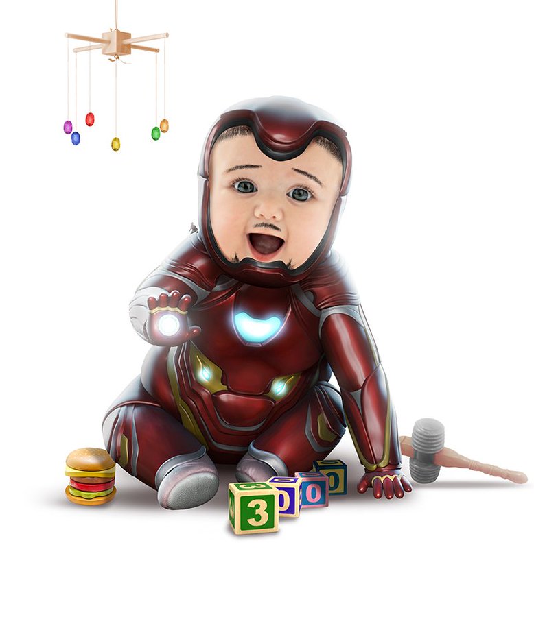 Marvel Fan Art Imagines Tony Stark's Iron Man as a Baby