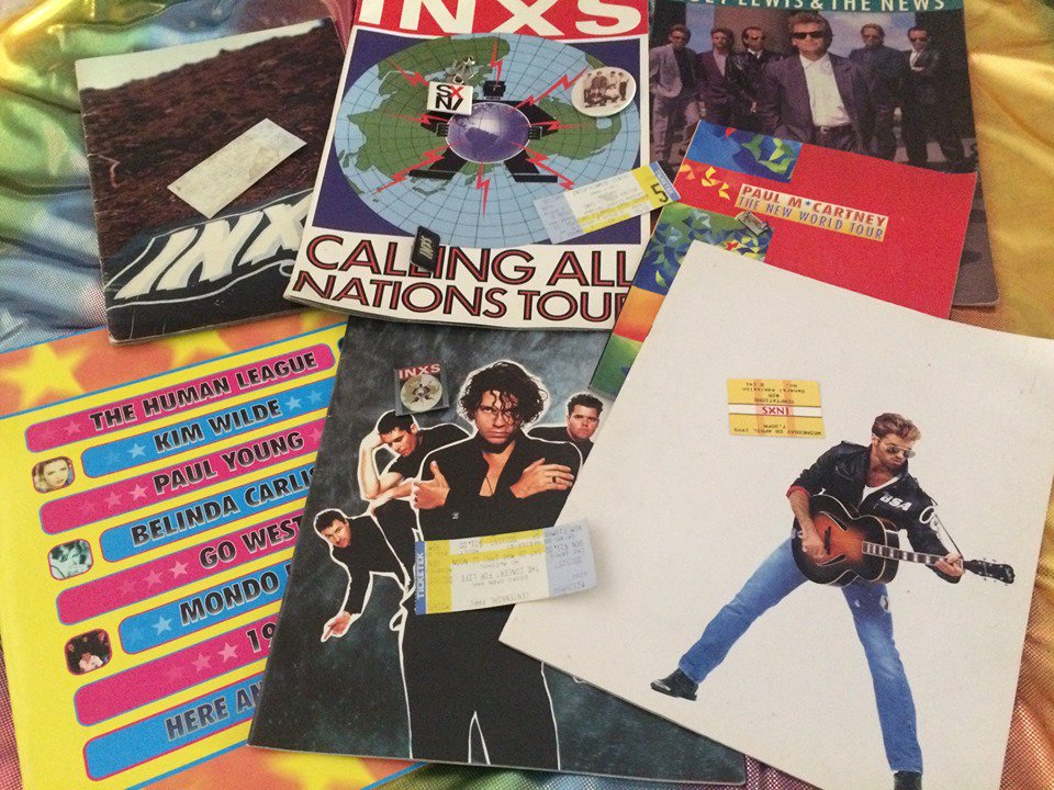 vipdiscokids's tweet photo. #80'S
The things you keep, after hearing the new #MichaelHutchence #song found a few things including #concerttickets for #MichaelJackson #HistoryTour $69.00 #INXS the #Xfactor $35.50 and #concertforLife $21.00 -
#prices are a little bit higher these days. https://t.co/Id3qZYPeYp