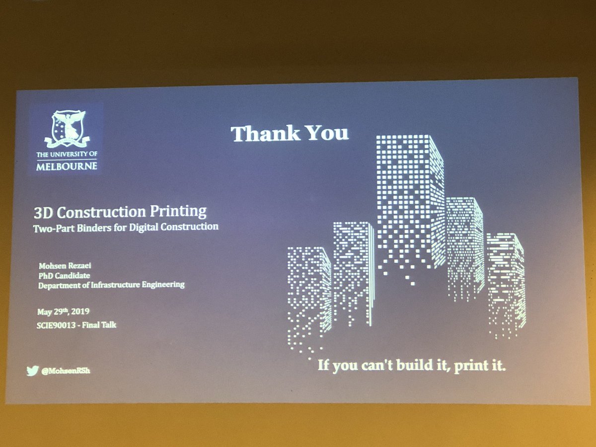DorisChuang's tweet photo. 3D printer: If you can’t build it, print it!#UniMelbscicomm https://t.co/LzwOKOZDWg