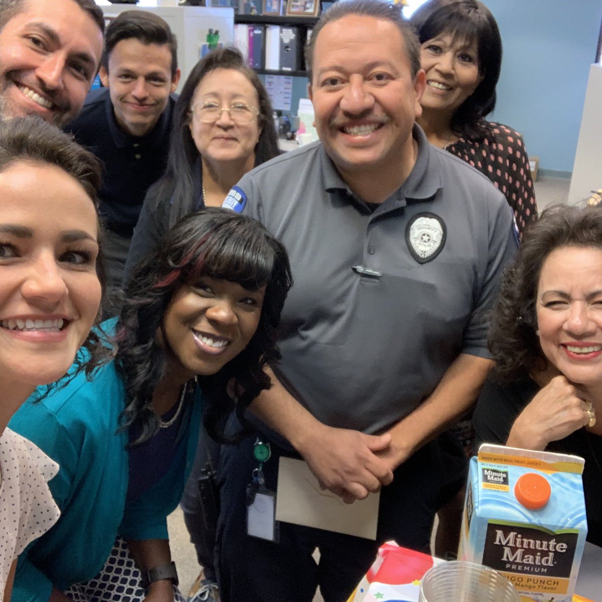 MECollege_HS's tweet photo. We wrapped last week honoring our very own Officer Chavarria! Thank you for keeping our campus safe and for your constant support! #PhoenixFamily #FirstandBest #TeamSISD @missionechs https://t.co/JW5hAKp1Hn