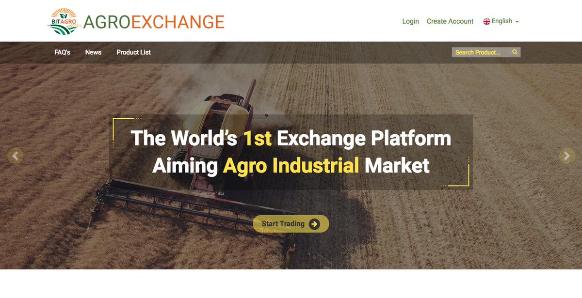 Dear users, investors and Agrocoin holders!
We are glad to inform you that we have already started testing the Bitagro Exchange and soon you will be able to assess its capabilities and feel how easy it can be to buy'n'sell agricultural products online!