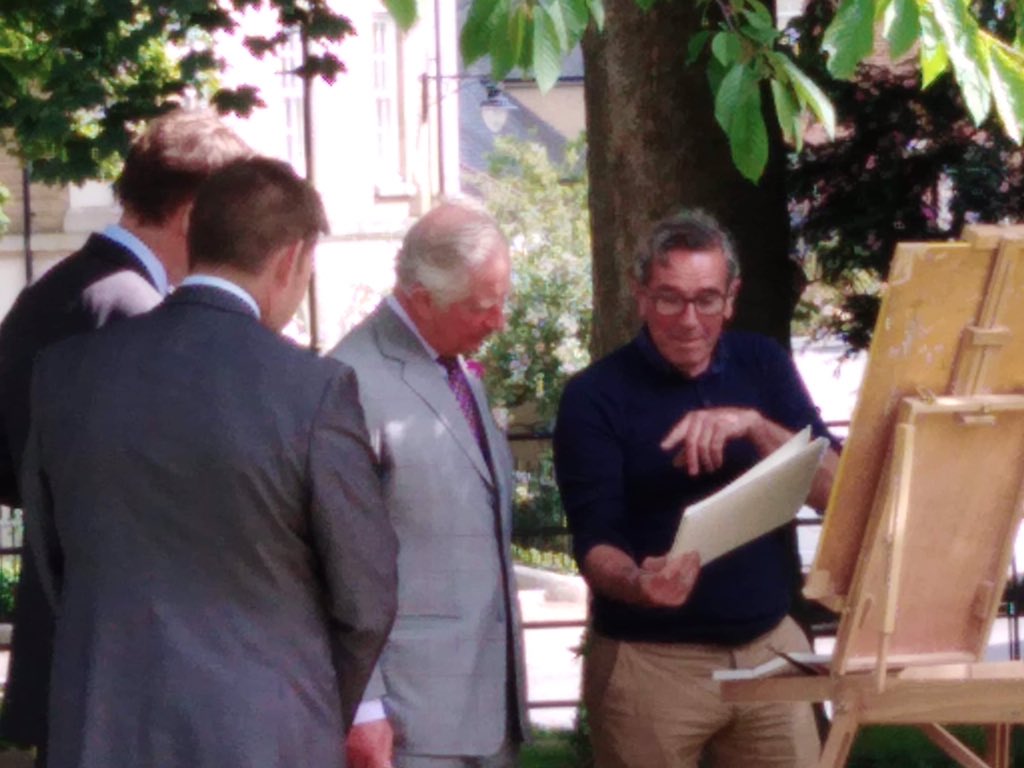 Quite a day <a href="/ClarenceHouse/">Clarence House</a> <a href="/openforart19/">#openforartdorset</a> Watercolour Painting .  Here’s one I did earlier Venue 64