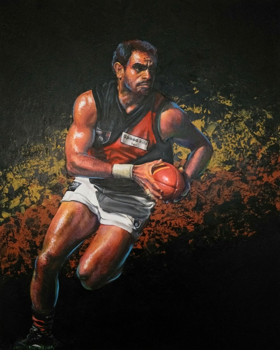 New painting in honour of last week's <a href="/afl/">AFL</a> #dreamtime round and the 15th anniversary of <a href="/essendonfc/">Essendon FC</a>
#MichaelLong and <a href="/TheLongWalkOz/">The Long Walk</a>

 kendraheil.com

#bombers #essendon <a href="/essendonwomen/">Essendon Womens' Network</a> #paint #colour #thelongwalk #acrylic #culture