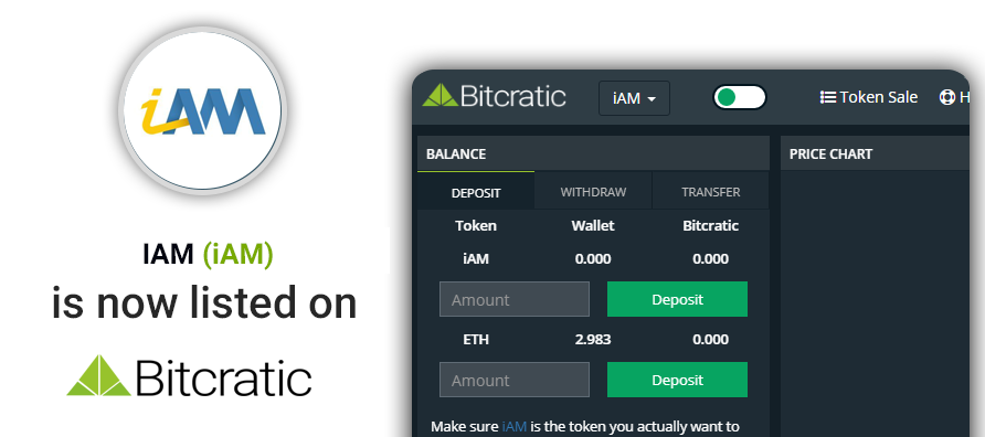 IAM (iAM) #health_iam is now listed on #Bitcratic 
bitcratic.com/#!/trade/iAM-E…
Start Your Trading Now.