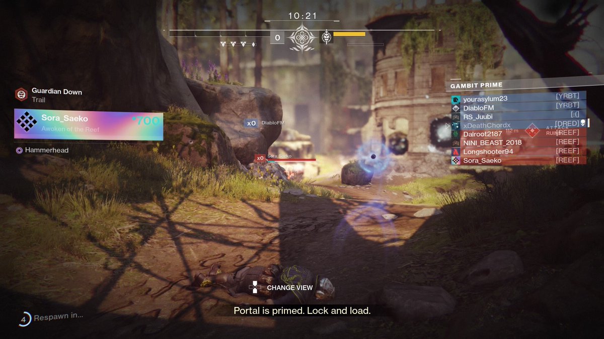 BlackR3ign's tweet image. I just love how I’m dropped into a match in progress against a full team that’s right about to win. This is Prime matchmaking 👍🏾. #gambitprime #destiny2 #thisblows