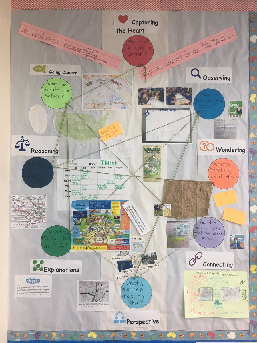 We mapped our understanding as we inquired into all kinds of maps @TISlearns @RonRitchhart #projectzero