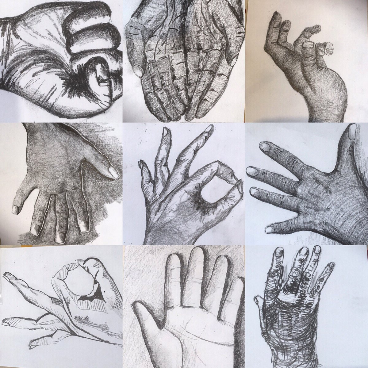 artschoolcreate's tweet photo. More incredible hands from. Tuesday drawing class. Great work! New black of classes start next week if you fancy joining us. #nottingham #westbridgford #createwestbridgford #createartschool #handdrawings https://t.co/JnGa16kYv0