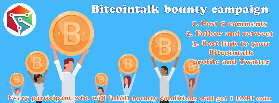 EXPICOIN's tweet photo. Today we start Bitcointalk bounty campaign
Post 5 meaningful comments in our Bitcointalk topic (not more often than once a day)
https://t.co/Zb6czsllxp
Details about participation in our Discord
https://t.co/CnKANj2Hn7 https://t.co/3iI0NAu11q