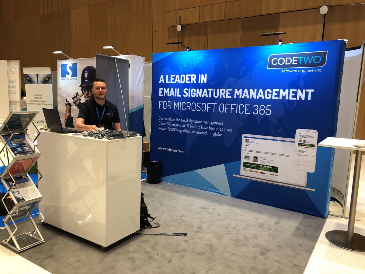 Another day at #Collabsummit in Wiesbaden is just about to start. Pop in to our booth for a chat. We're already waiting for you! #Office365