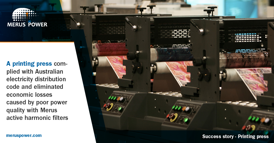 Read our successful case study to find out how a #printingpress in Australia was able to gain substantial savings with Merus #activeharmonicfilter's. bit.ly/2wn94FU
#powerquality #harmonics #printingpress #successstory