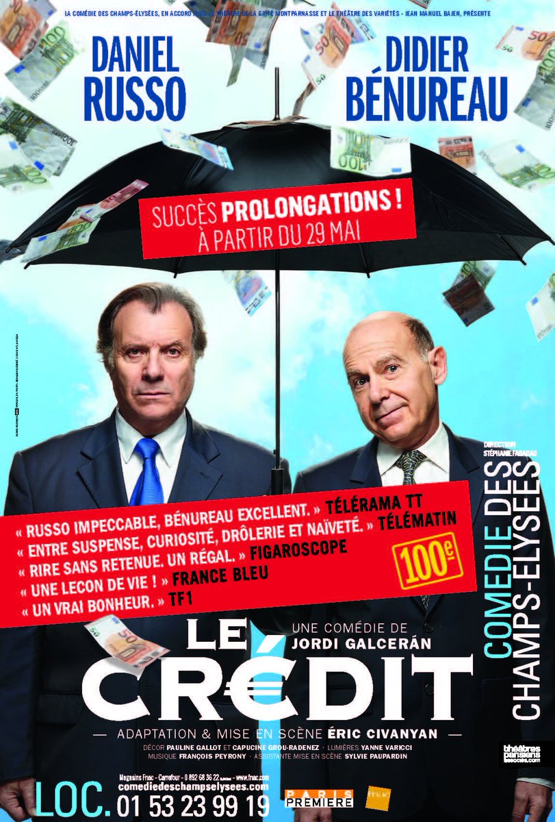 Envie de rire pendant ce weekend prolongé ? Découvrez les spectacles hilarants de la Comédie des Champs Elysées avec le « Le Crédit » avec Daniel Russo et Didier Bénureau et « Miracle », de <a href="/Red1Harjane/">Redouanne Harjane</a>.
Infos et résa : comediedeschampselysees.com
#theatre #weekend #humour
