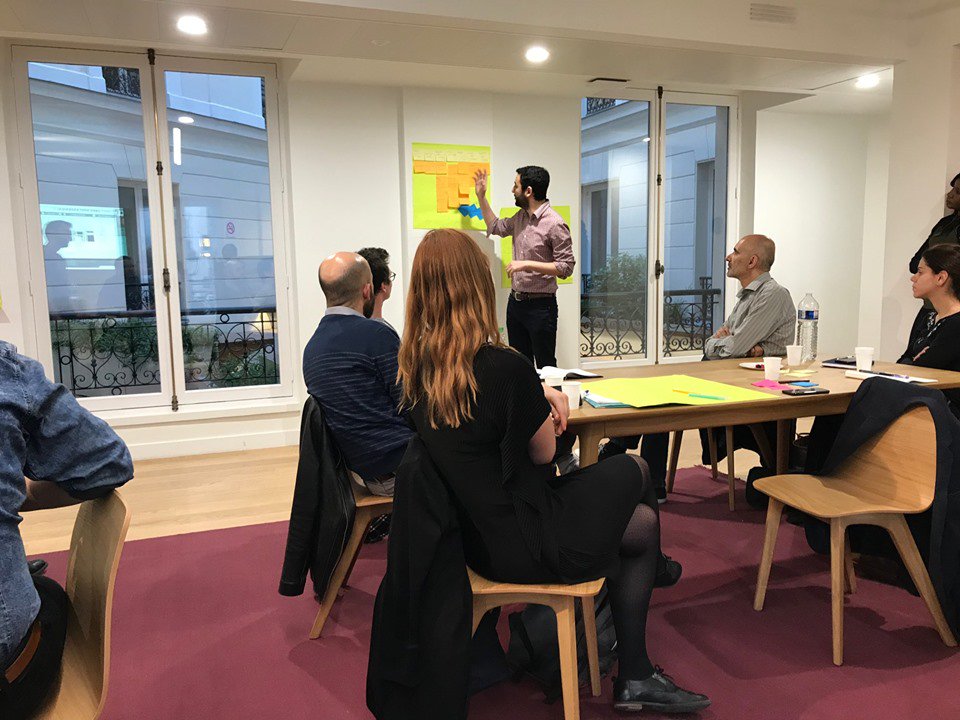 Wemanity's tweet image. This Monday in our 🇫🇷 offices, we had the pleasure of hosting a workshop on #UserJourneyMapping with the use of #Personas - a key representation to build your product according to your clients&apos; needs. 🃏 Thank you to the facilitators &amp;amp; the attendees for your keen enthusiast!