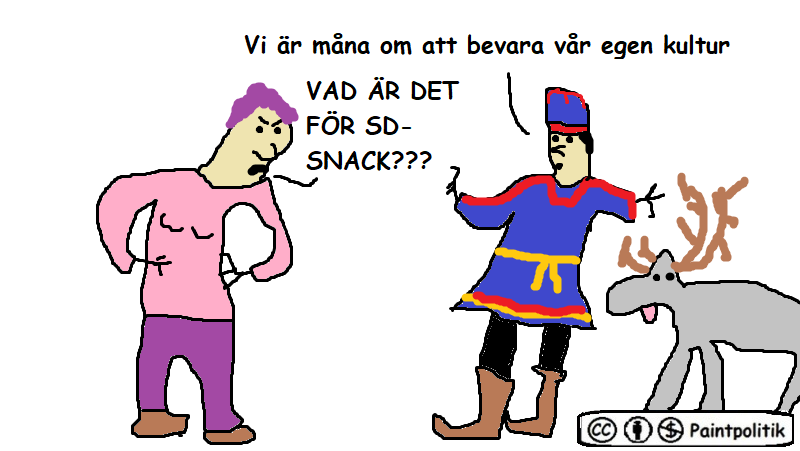 Paintpolitik's tweet photo. Samer = värre än Hitler https://t.co/ke2ZwbcO7T