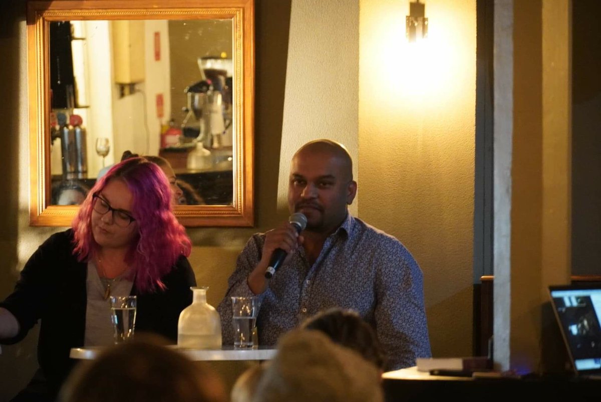 Ram K speaking on the panel WAy Better Future Tech "How do we define a smart city? Using tech to enrich communities lives" <a href="/SimplycityAus/">Simplycity Australia</a>