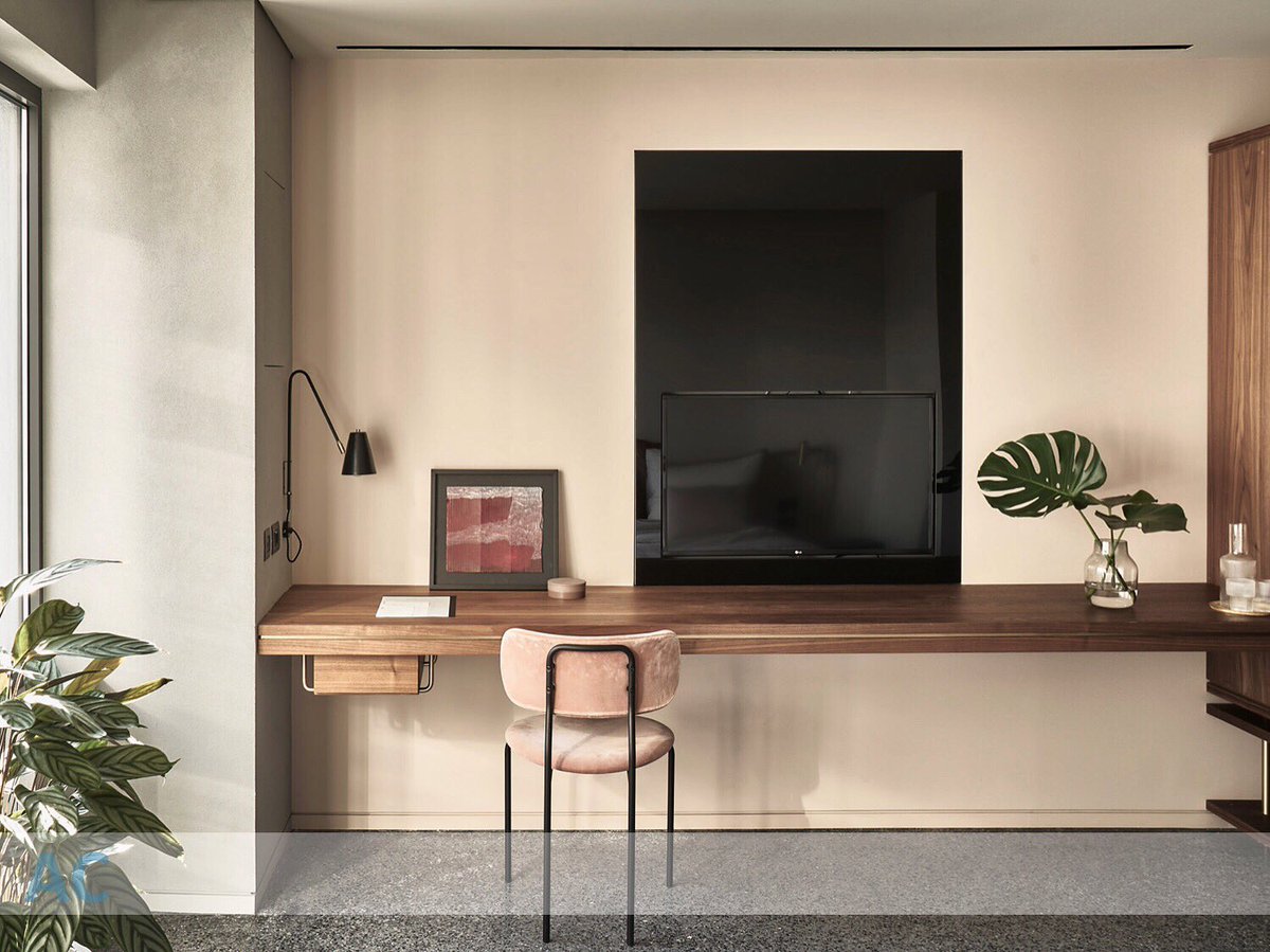 We absolutely love this mix of details going on in this quirky hotel design - simplistic and beautiful details are key 👌🏼 #interiordesign #hoteldesign Instagram.com/aspinallcreati…