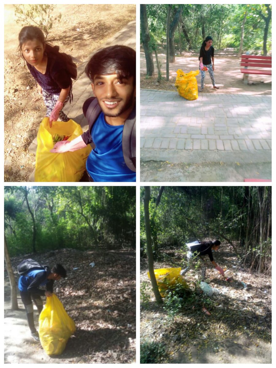 ThereIsNoEarthB's tweet photo. Harinder and Geet at a clean of Deer park #plogging #ThereIsNoPlanetB #DailyAwesomeness https://t.co/KdwK5cKMqT