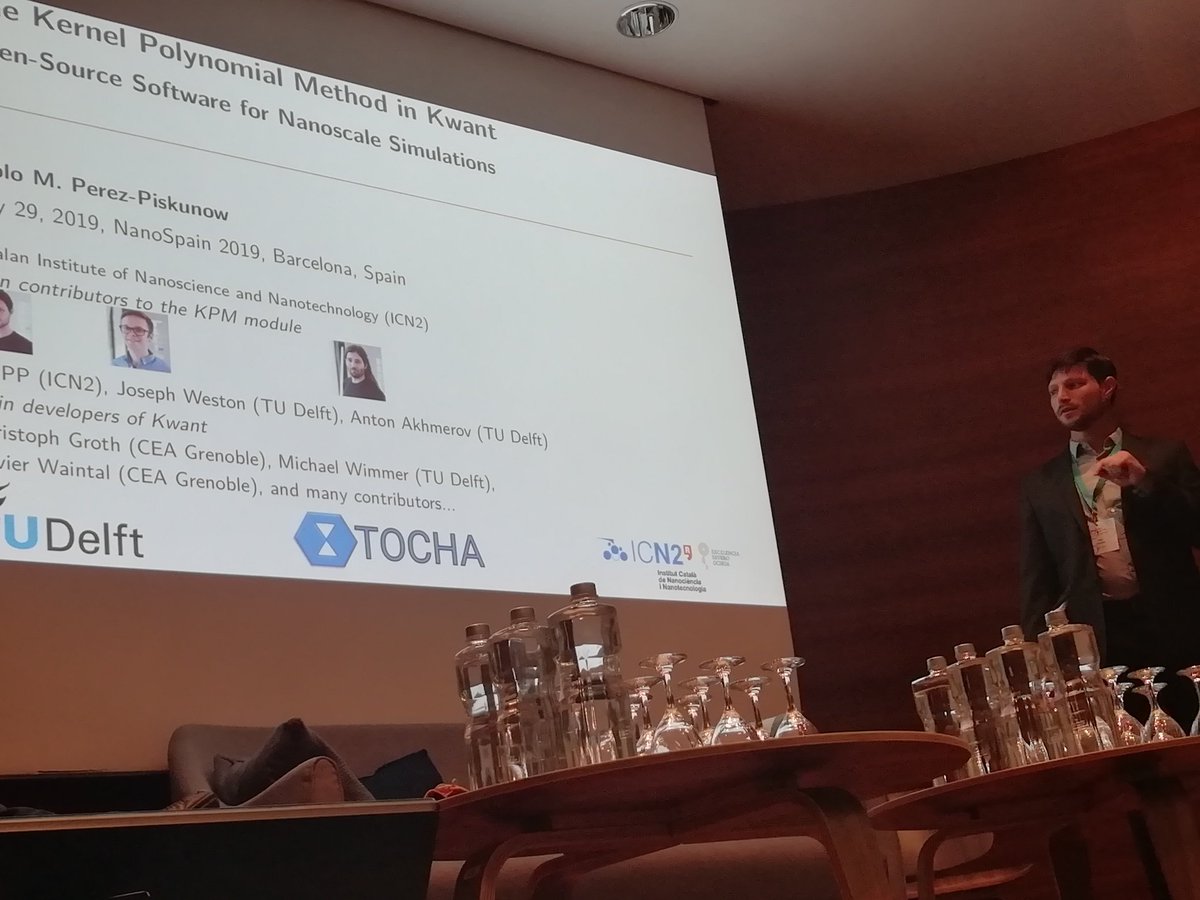 Stephan ROCHE (@stephanroche2) on Twitter photo Pablo Piskunow <a href="/icn2nano/">Catalan Institute of Nanoscience & Nanotechnology</a> presents a new implementation of Kernel Polynomial Method in KWANT (quantum transport code) <a href="/NanoSpainConf/">NanoSpain Conf</a> Pablo Piskunow <a href="/icn2nano/">Catalan Institute of Nanoscience & Nanotechnology</a> presents a new implementation of Kernel Polynomial Method in KWANT (quantum transport code) <a href="/NanoSpainConf/">NanoSpain Conf</a>
