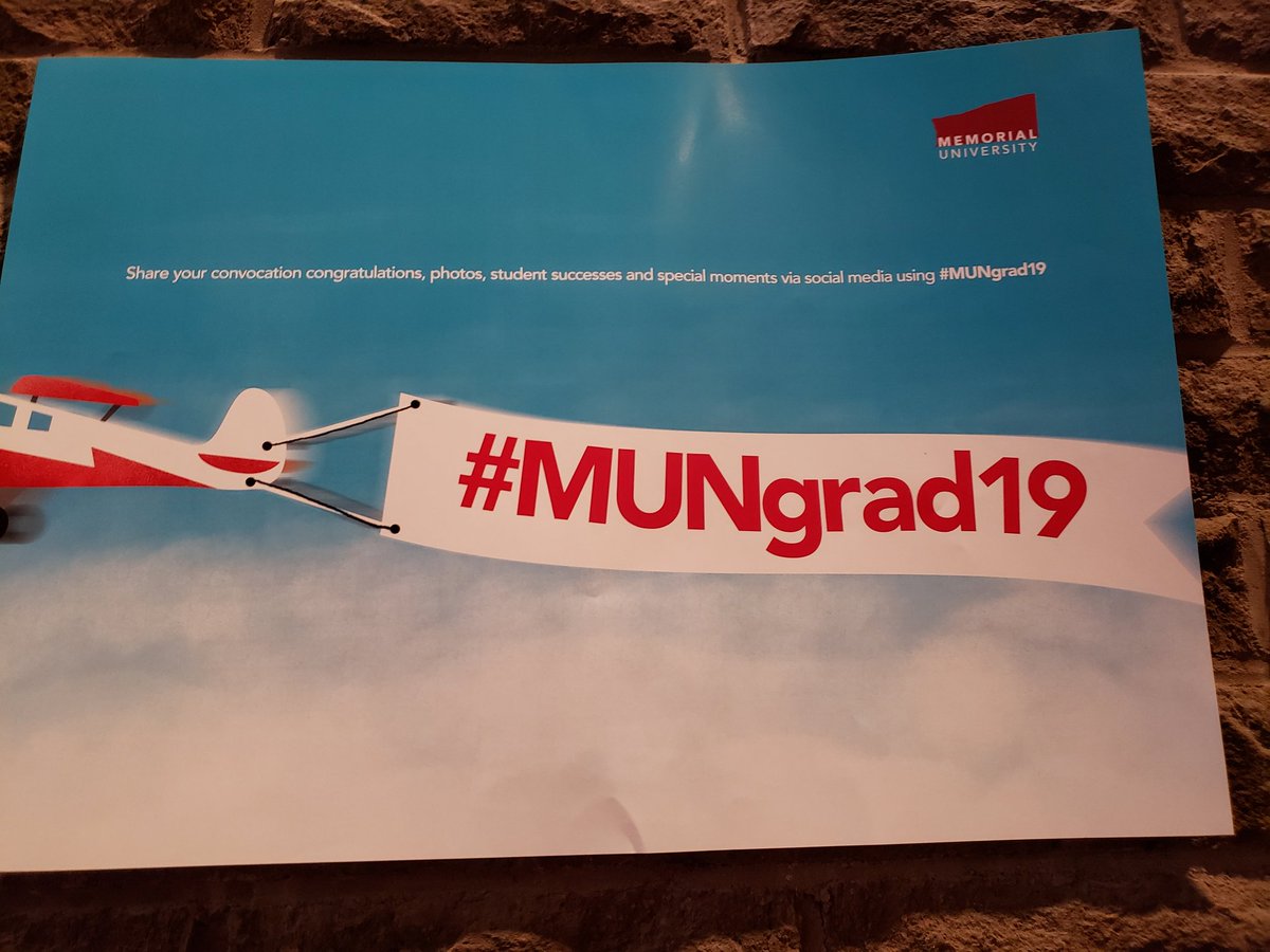Couldn't be more proud of our MUN Grad today.  Congrats Gracie.  #MUNgrad19