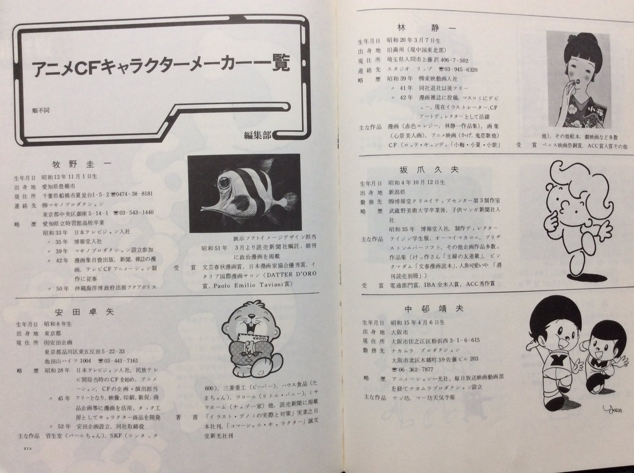 自然誌古典文庫d室 キャラクター作戦 Ad Md 1977年 宣伝会議 4月臨時増刊号 宣伝会議刊 B5判228頁 アニメcfキャラクター メーカー一覧 T Co Qavz4evdzh Twitter