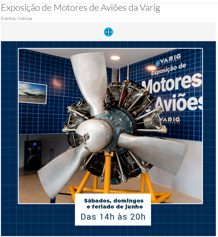 AeroEntusiasta's tweet photo. VARIG: exposição de motores e peças de aeronaves.
https://t.co/egpxrn2KOW #varig #varigexperience #boeulervardlacador https://t.co/p5DqG85sG9