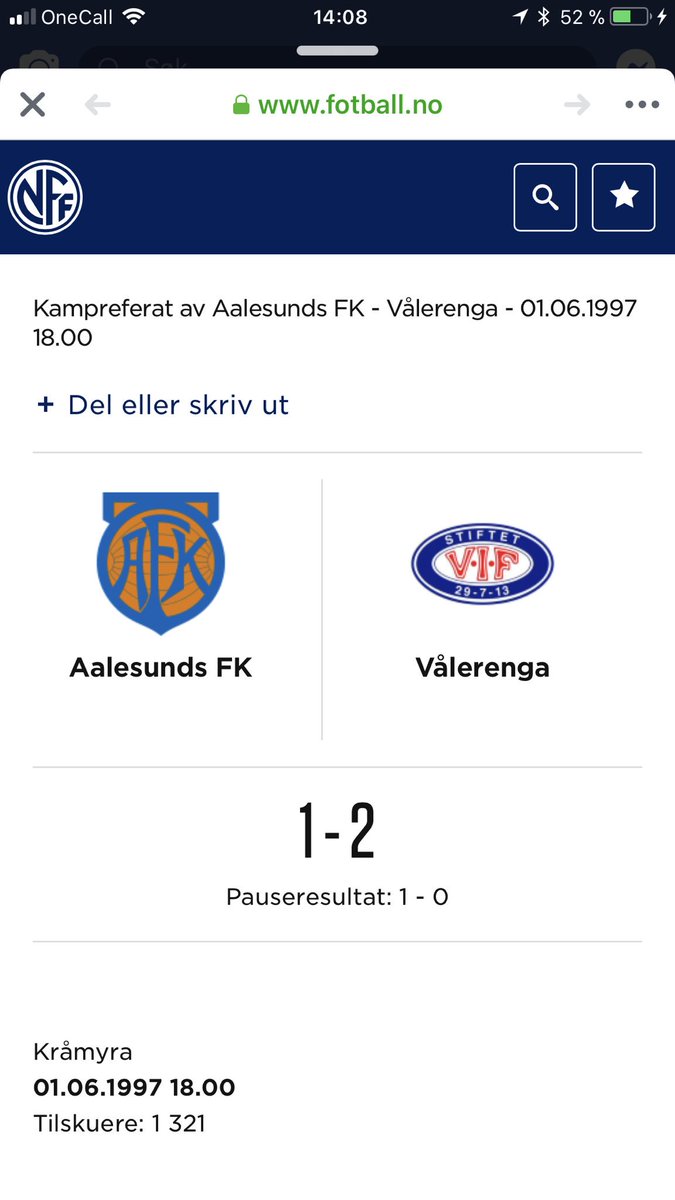 For ganske nøyaktig 22 år siden spilte Roy Magne Sunde den her kampen. Innbytter i kampen var John Arne Riise. I dag starter Roy for MSIL borte mot Ravn i 6 div. Fotball engasjerer!