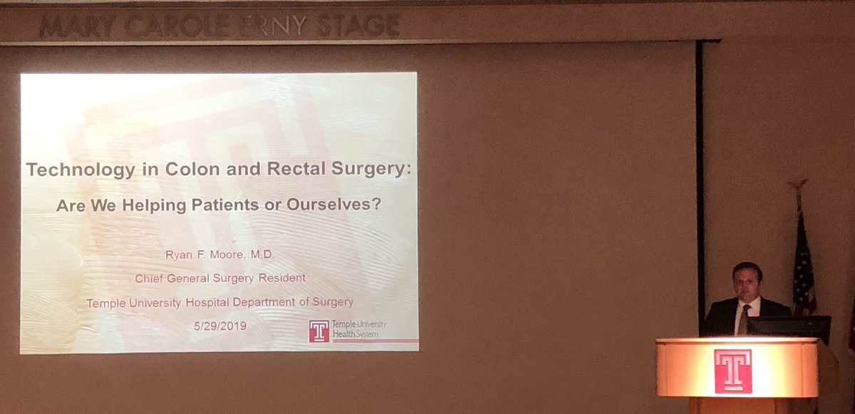 zoe_maher's tweet photo. Another fantastic grand rounds presented by our own @Ryan__Moore - reviewing the past and previewing the future of colorectal surgery! @TempleSurgery @DoctorHoRo @Lizddauer @TempleGME https://t.co/D9sFA0QNtF