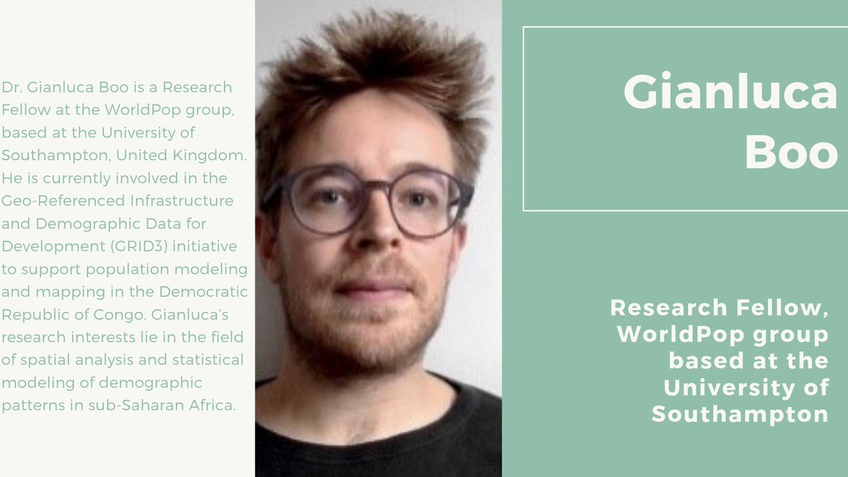 GUONetwork's tweet photo. Join Gianluca Boo, Research fellow at WorldPop Group based in University of Southampton as he shares experiences and examples of application of #EarthObservations and #GeospatialInformationTechnologies in slums monitoring at the 1st #UNHabitatAssembly #SDG11 #Innovate4Change https://t.co/uUTrtsXzYN