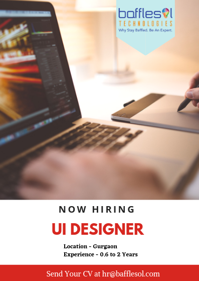 BaffleSol's tweet photo. @BaffleSol  is hiring for #UIDesigner
Location – Gurgaon
Experience – 0.6 to 2 Years

Please share your CV at hr@bafflesol.com 
You can also apply at – https://t.co/ZA1a1UwWS2

#jobs #ITJobs #recruitment #jobsinGurgaon #ITjobVacancy #UIDesigner #vacancy #hiring #jobvacancy https://t.co/3uFI0fLVdL