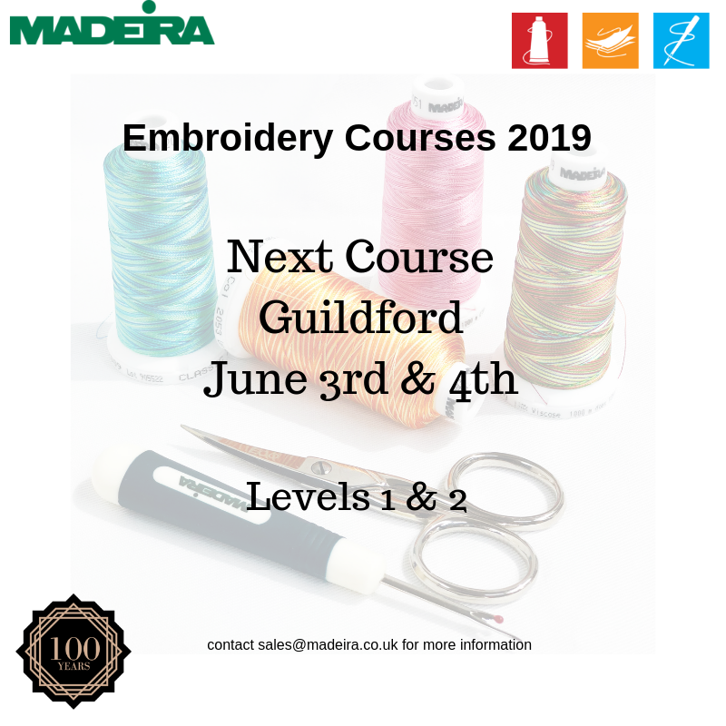 MadeiraUK's tweet image. Our next Embroidery Course will be in Guildford on the 3rd &amp;amp; 4th of June. Book your space here buff.ly/2GtSKrl #embroiderytraining #madeiraembroiderycourse