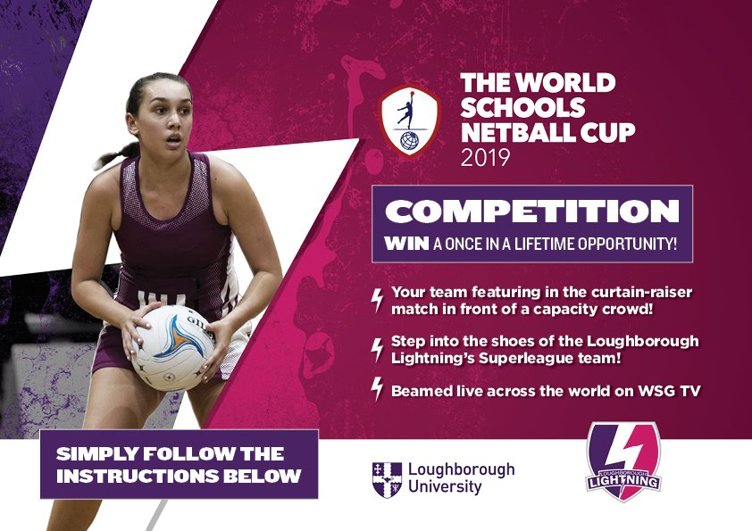 WSGEvents's tweet photo. #WSGNetball COMPETITION 🏐 | The World Schools Netball Cup is approaching and we are offering all teams a once in a lifetime opportunity! 

To enter:
✅ RT this post.
✅ Tweet #WSGNetball and your school name.

This stage of the comp will run until Friday at 5pm GMT. Good luck! https://t.co/VkuDiihFFw