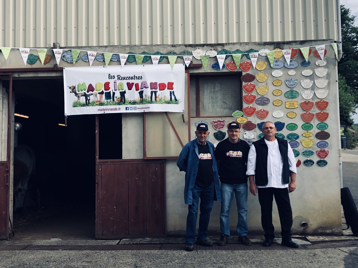 Interbev_Oc's tweet image. #madeinviande #laviande #interbev Les jeunes du CFA de Foix à la découverte de la filiere du boeuf gascon Label Rouge au Mas d Azil chez  la famille Respaud habituée des concours