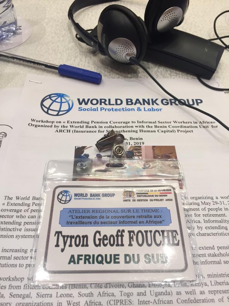 We’re in Benin this week with the <a href="/WorldBank/">WorldBank</a> to talk about extending pensions to the informal sector. Can’t wait to present our innovative solution, the People’s Fund tomorrow! Thanks for having us <a href="/WBG_SPLabor/">WB Social Protection</a> <a href="/WorldBankAfrica/">World Bank Africa</a>