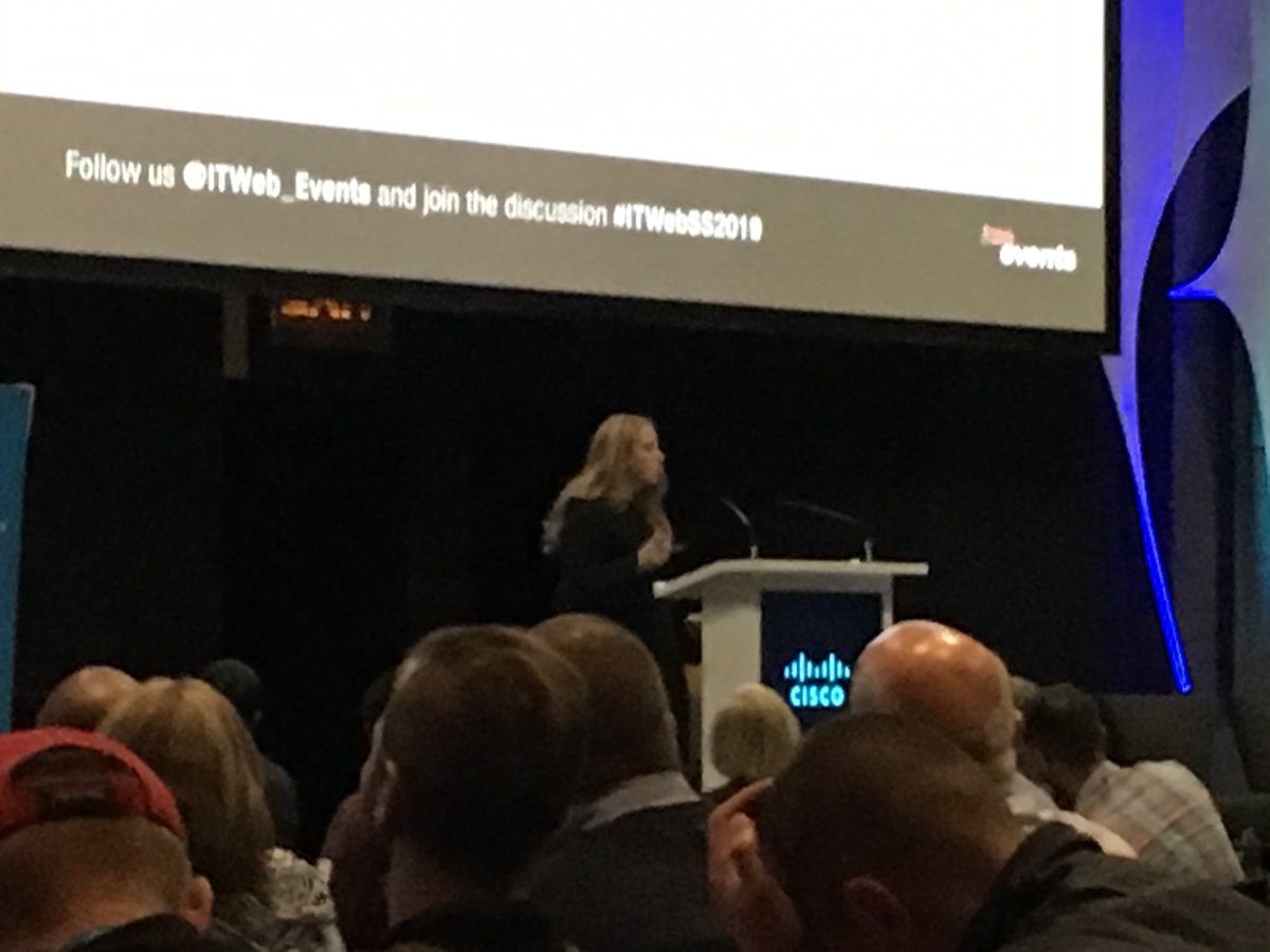 drluyt's tweet image. Rethinking cyber hygiene with ⁦@Shirastweet⁩ of ⁦@securemysocial⁩ at #ITWebSS2019: give people real world examples when training them on cyber security - absolutely, #infosec case studies for the win!