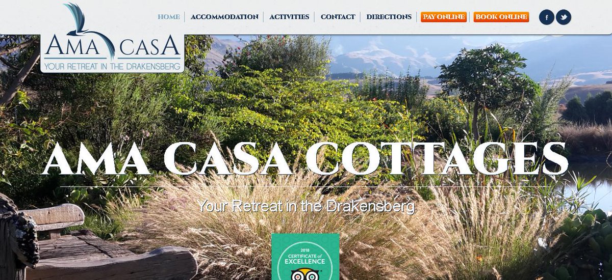 amacasacottages's tweet photo. Did you know that you can book and pay for your accommodation on our website? https://t.co/WHdQs9NrHY On our booking page, you can easily see which Cottages are available, and the cost per night. #ownermanaged #kzntourism #drakensberg #travelafrica #TravelChatSA https://t.co/u49rsLgEbb