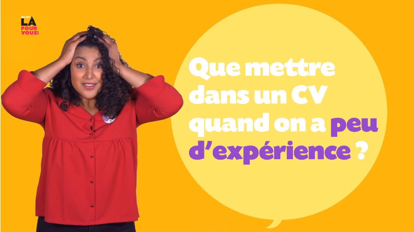 th_de_ma's tweet photo. Bouchra, conseillère @poleemploi_NA, répond à une question fréquente, que mettre dans son #CV quand on a peu d’expérience ? Réponse ici ! ➡️ https://t.co/IEDOqGLg8H — #AvecPoleemploi https://t.co/wkZcXNZGHa